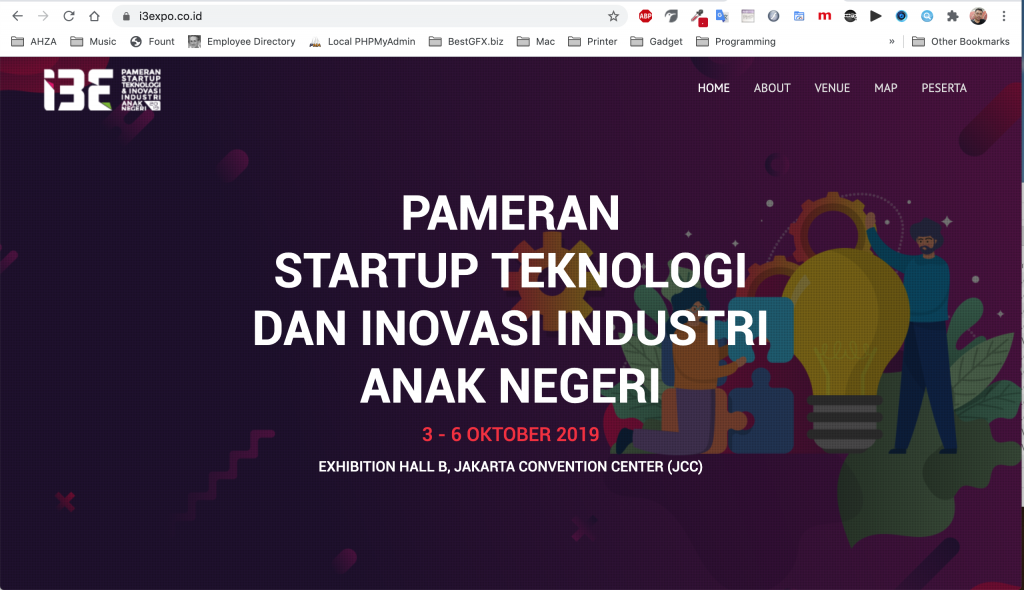 Website Pameran I3E