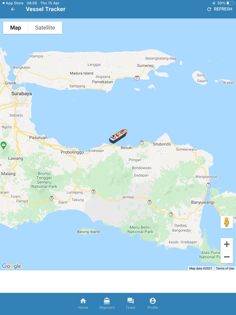 Pelacakan Lokasi Kapal Secara Realtime